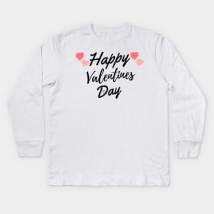 Happy Valentines Day Kids Long Sleeve T-Shirt